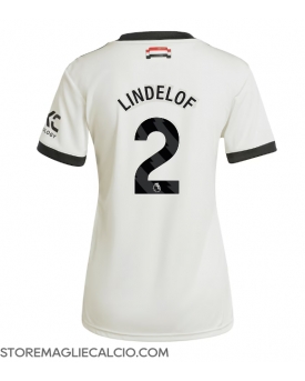 Manchester United Victor Lindelof #2 Maglia Gara Terza Repliche 2024-25 Donna Maniche Corte Manchester United Victor Lindelof #2 Maglia Gara Terza Repliche 2024-25 Donna Maniche Corte